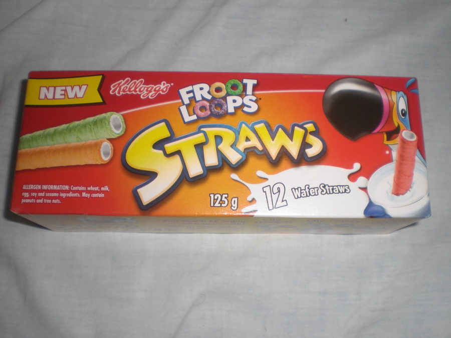 Discontinued Foods - froot loop straws - New Kelloggs Froot Straw. Allergen Information Contains wheat, milk, egy soy and sesame ingredients. May contain peanuts and free nuts. 125g 12 12 Wafer Straws