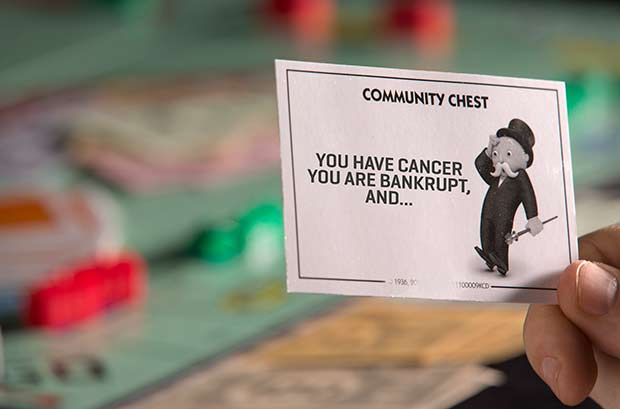 Questions For Americans - cancer bankruptcies - Community Chest You Have Cancer You Are Bankrupt, And... 1936 10000CD