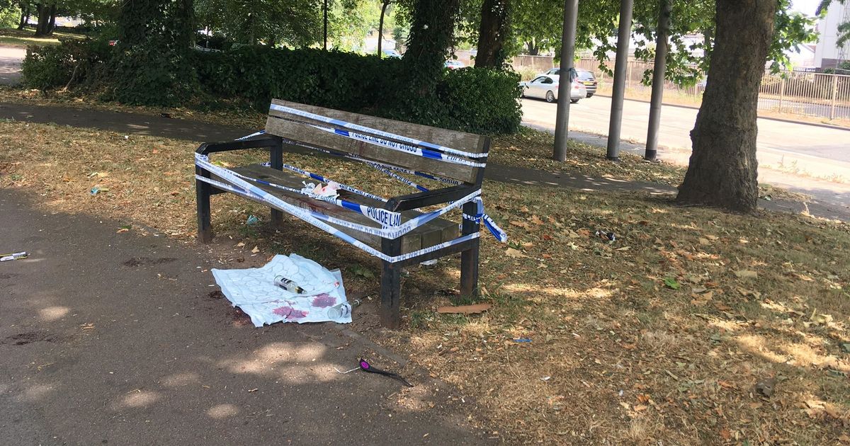 Traumatizing childhood events - bloody park bench