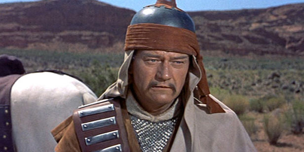 bad accents film television - John Wayne as Genghis Khan