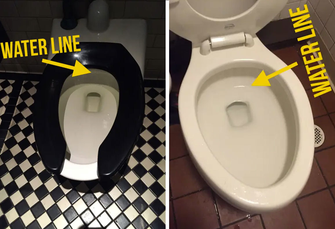 American Things - australian american toilet - Water Line Water Line