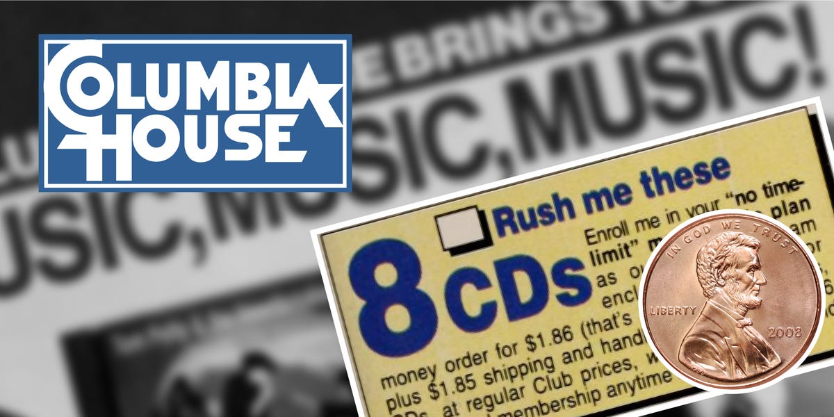 columbia house cd - E Bring Olumbwa House Rush me these We Trust , Sic Scmusic ! In God 8 Cds Ligerty C 2008 Enroll me in your "no time limit" olan as O am encl money order for $1.86 that's plus $1.85 shipping and hand at regular Club prices, W membership