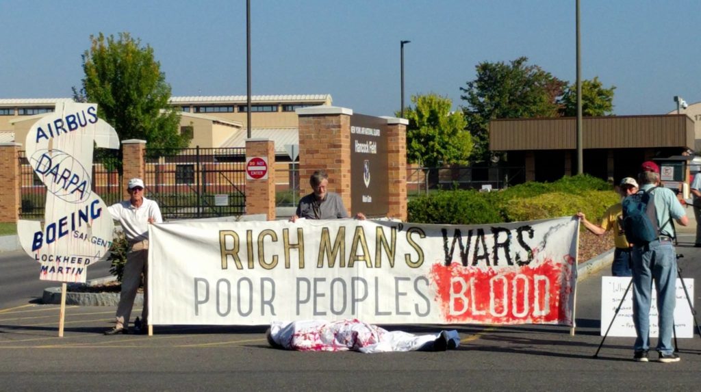 adult opinions on life - protest - aaaaa Airbus Bu Handel Darpa Sargent Boeing Lockheed Martin Rich Mans Wars Poor Peoples Blood Uu