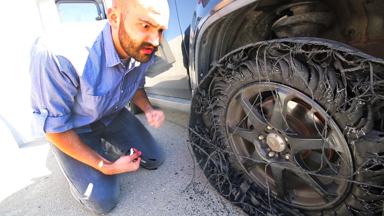 false facts - - exploded tire