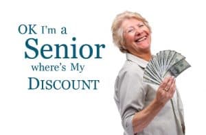 signs you're getting old --  When the checkout girl at the local drug mart gave me a discount and I asked why the discount and she said seniors discount. I was maybe 57 at the time. I didn't know whether to be outraged or happy about getting a few bucks o