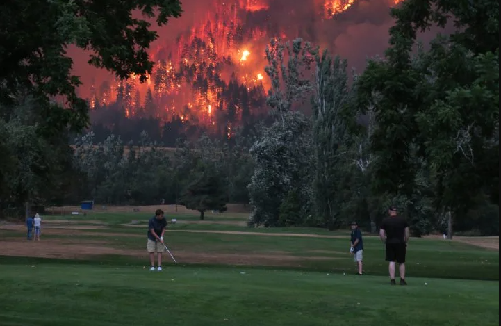 doomsday signs - oregon fire golf