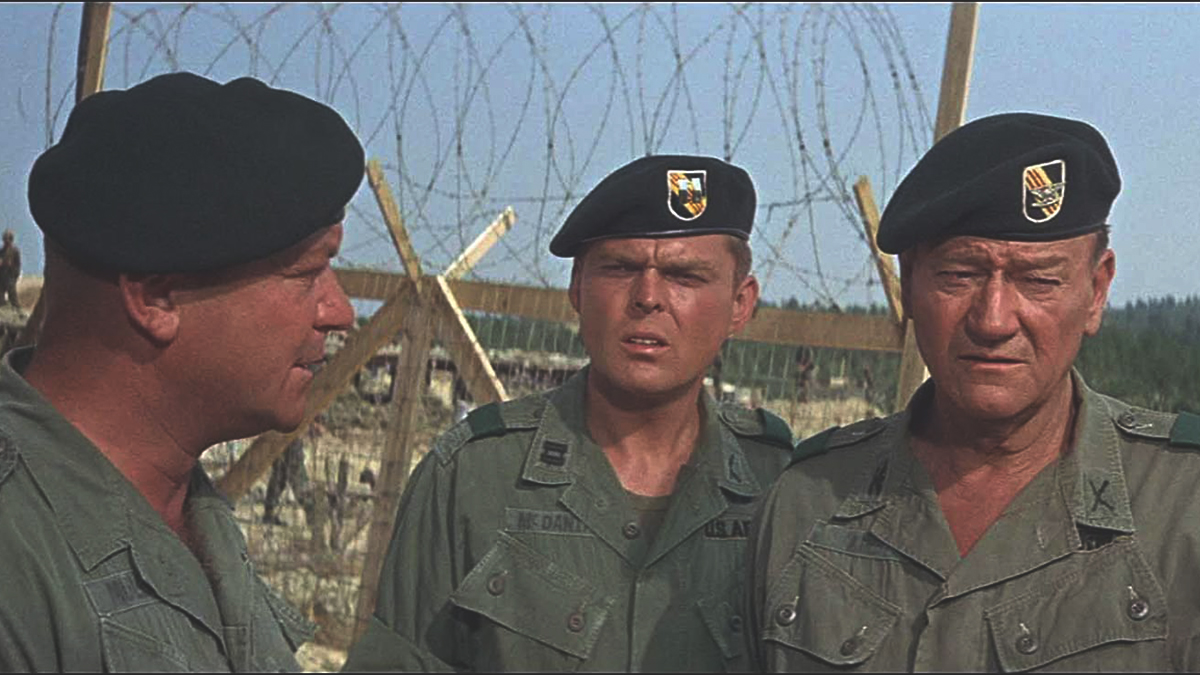 The Green Berets. “You’re what this war is all about!”Sure, Marrion/John, sure. It was totally about random Vietnamese boys and not Cold War proxy fighting.-u/Tacitus111
