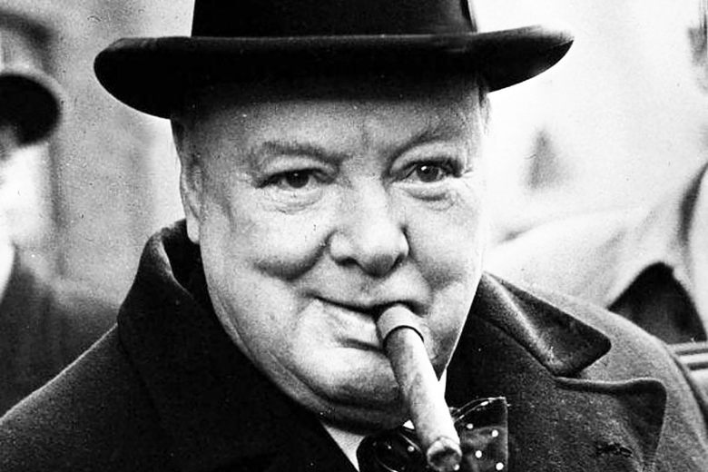 world war II facts - Winston Churchill had an oxygen mask for flying in airplanes specially made for him that would allow him to smoke cigars while he had the mask on