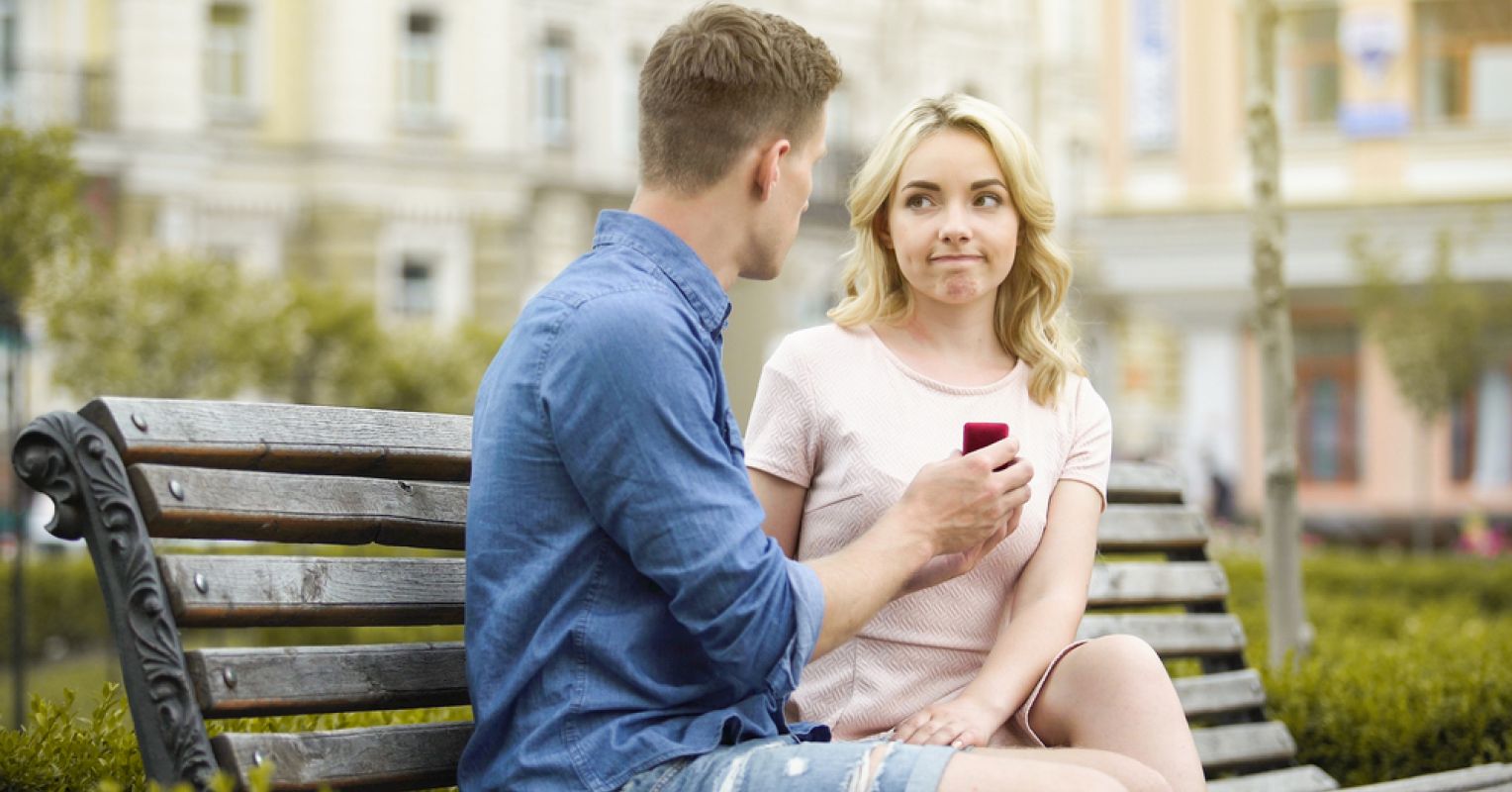 bigger isn't better - The length of silence after you ask someone to marry you