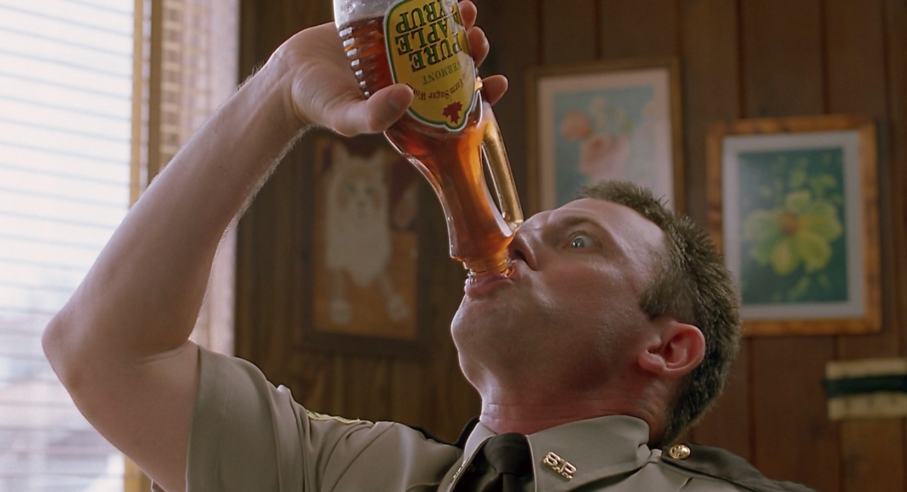 nasty things people did - I chugged a bottle of maple syrup like in Super Troopers. Drinking syrup is kind of gross, the nastiest parts were the stomach pains and aggressive farts that happened hours later due to the amount of sugar. My buddy was near the