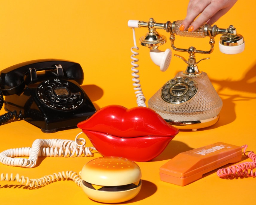 old school products and things --  Organizing to meet someone on a landline