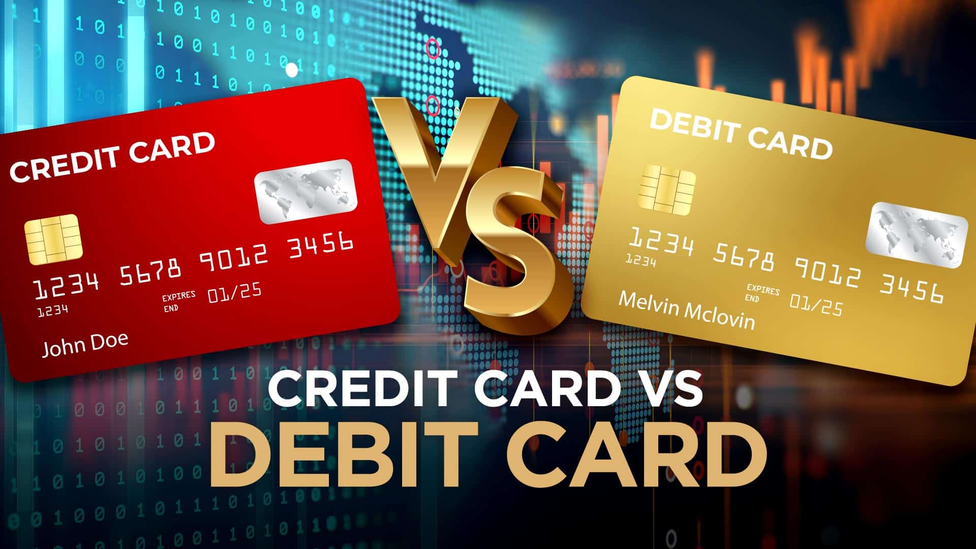 tired of explaining - The difference between a debit card vs. a credit card.