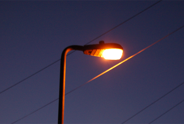 Last Thoughts - street light orange