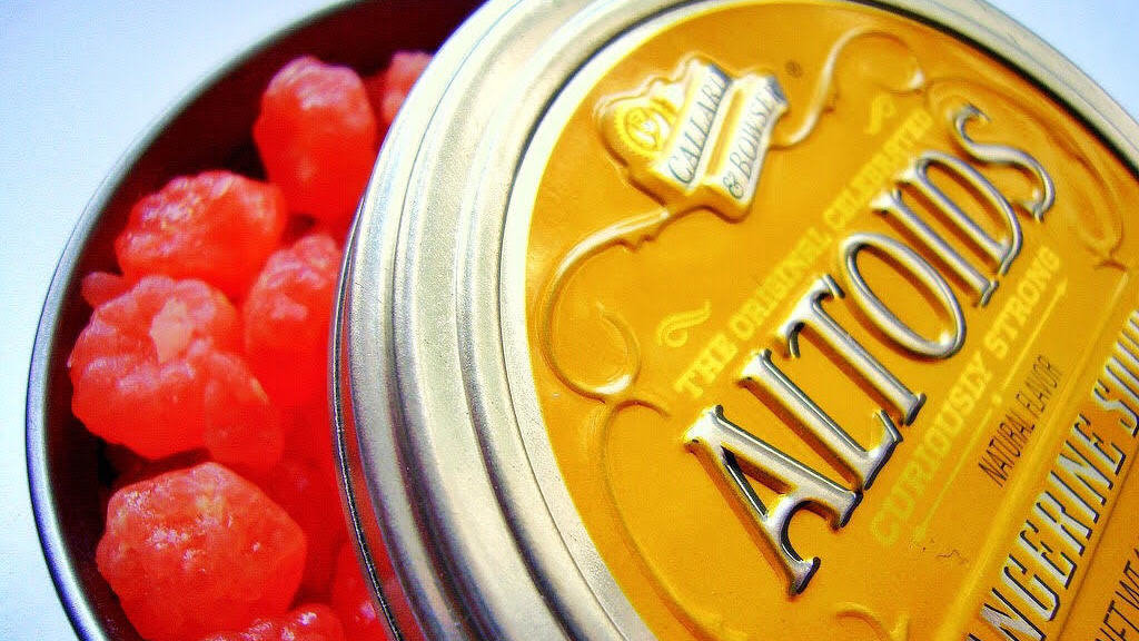 Things that disappeared without a trace - altoid sours - El The Original Celebrated Aitoids Curiously Strong Natural Flavor Ngerine