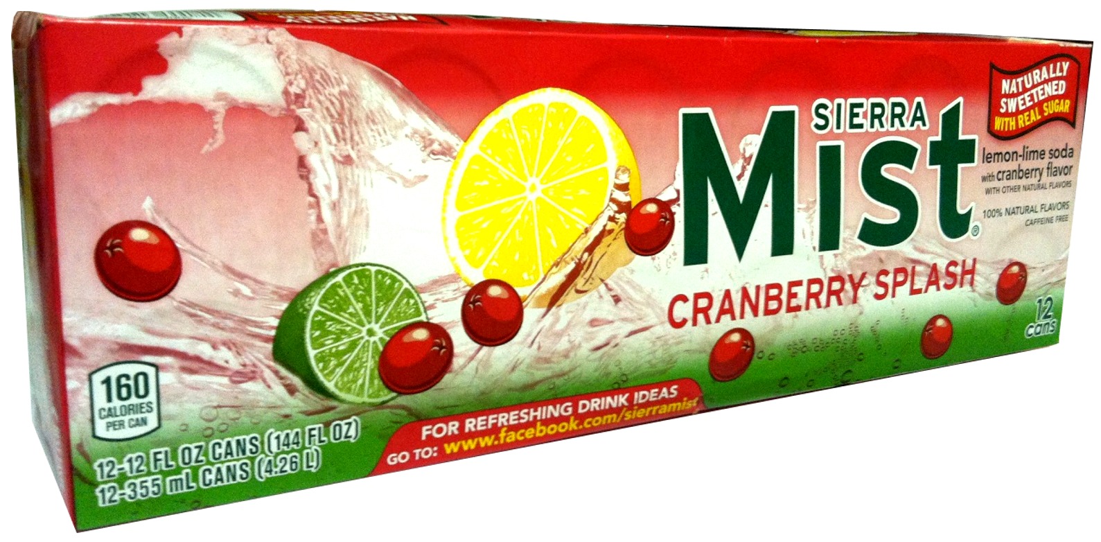 Things that disappeared without a trace - natural foods - 160 Calories Per Can 1212 Fl Oz Cans 144 Fl Oz 12355 mL Cans 4.26 L Sierra Mist Cranberry Splash 00 For Refreshing Drink Ideas Go To Naturally Sweetened With Real Sugar lemonlime soda with cranberr