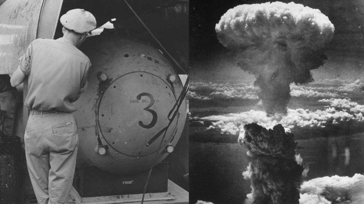 Hiroshima Facts - atomic cloud rises over nagasaki japan