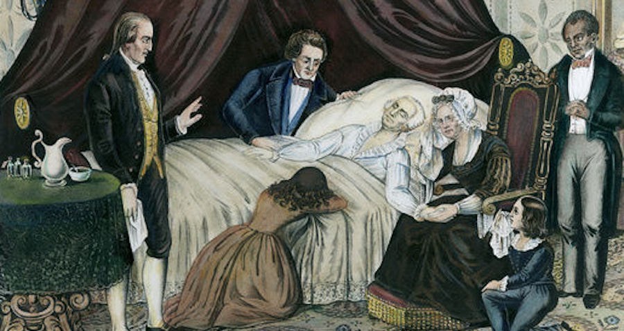 George Washington Facts - George Washington was essentially killed by his doctors. Due to them draining 40% of his blood ultimately leading to his death.-u/ComplexIngenuity11