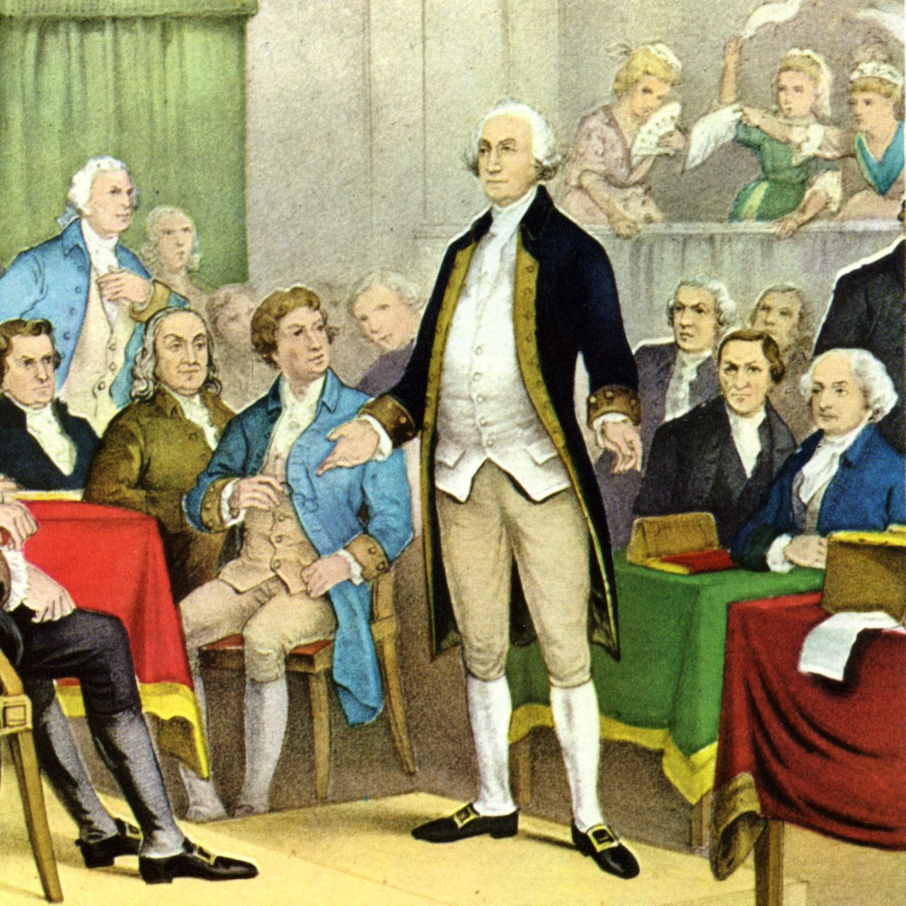 George Washington Facts - George Washington was an imposing figure at over 6 feet tall and 225 pounds. The average man at the time was only 5'6".-u/TheManInTheShack