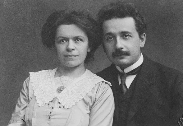 When Albert Einstein and Mileva Maric's marriage wasn't going well, Einstein left his family, moved to Berlin and began a relationship with his cousin, Elsa. Einstein and Maric divorced in 1919, with Einstein giving her his Nobel Prize as part of their di