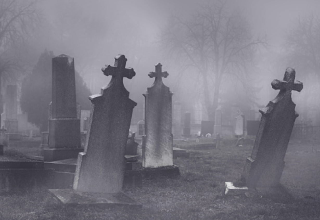 Creepy Things Kids Have Said - scary cemetery stock