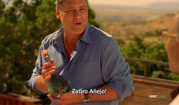 breaking bad facts --  The fictional tequila Zafiro Añejo in Breaking Bad/BCS was created by the writers because they couldn’t get a real brand to do product placement due to a scene where several people die after drinking it.-u/Kanobe24
