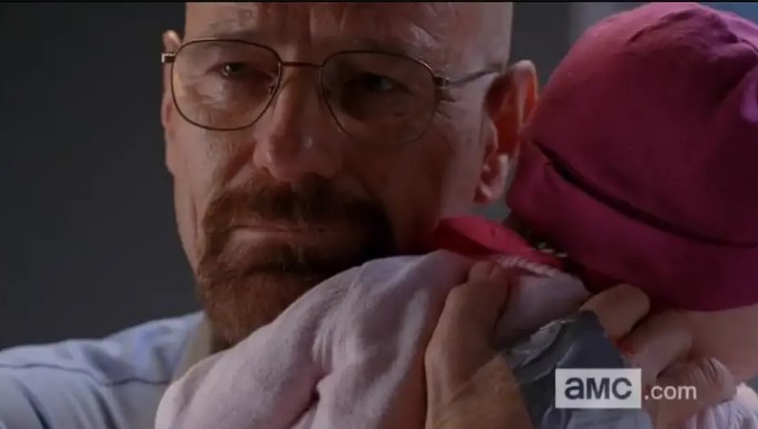 breaking bad facts - In the Breaking Bad episode Ozymandias, baby Holly crying "mama" in the gas station bathroom following her abduction by Walt was an unscripted fluke that Cranston just rolled with. In that moment, Walt was supposed to look at Holly an