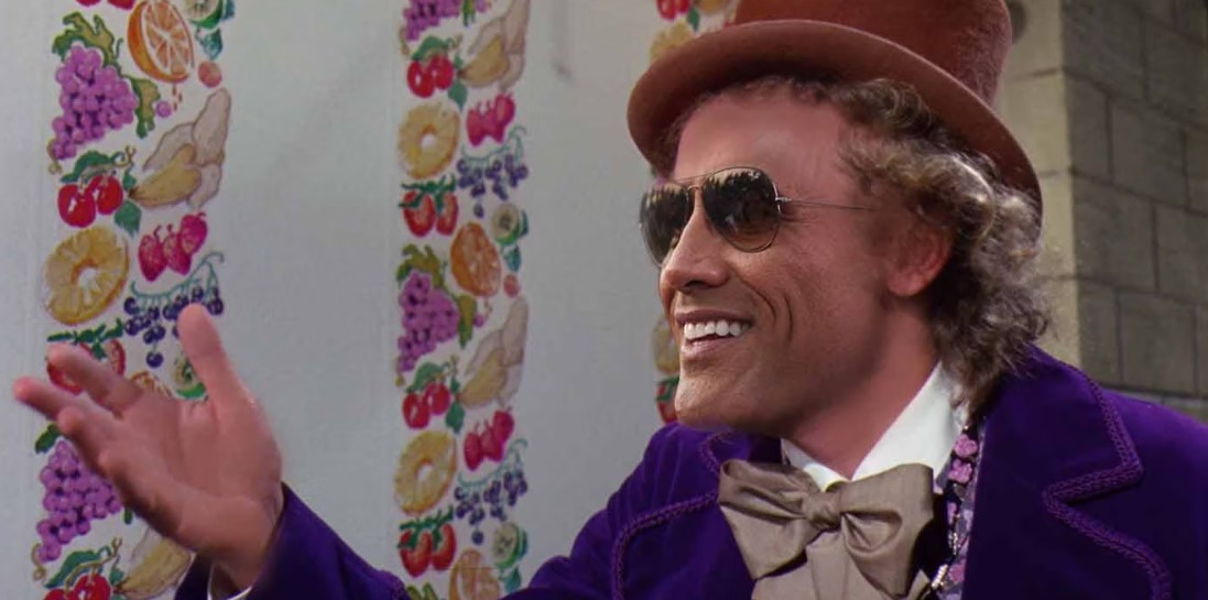 Intriguing Johnny Depp Facts - willy wonka and the chocolate factory fruit wall
