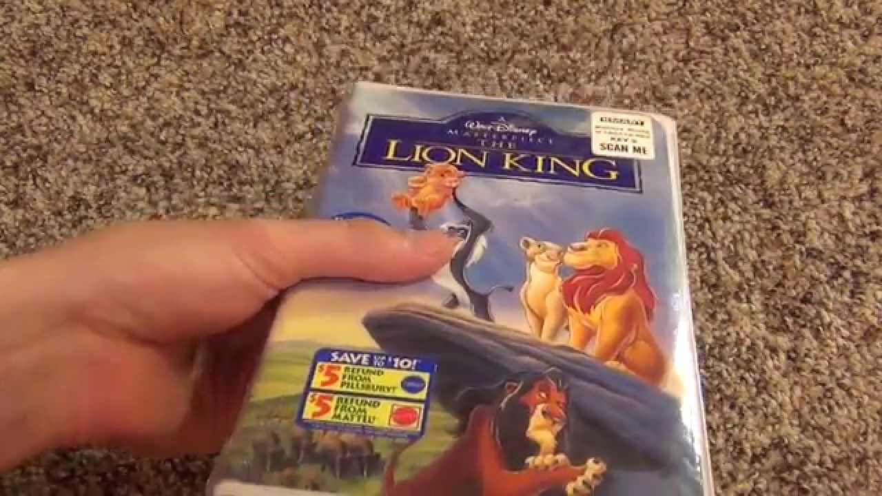 Records That Won't Be Broken - first edition lion king vhs - Save 10 Refund From Pillsburyt $5 Belund From Matteu Matterpicky Lion King Scan Me