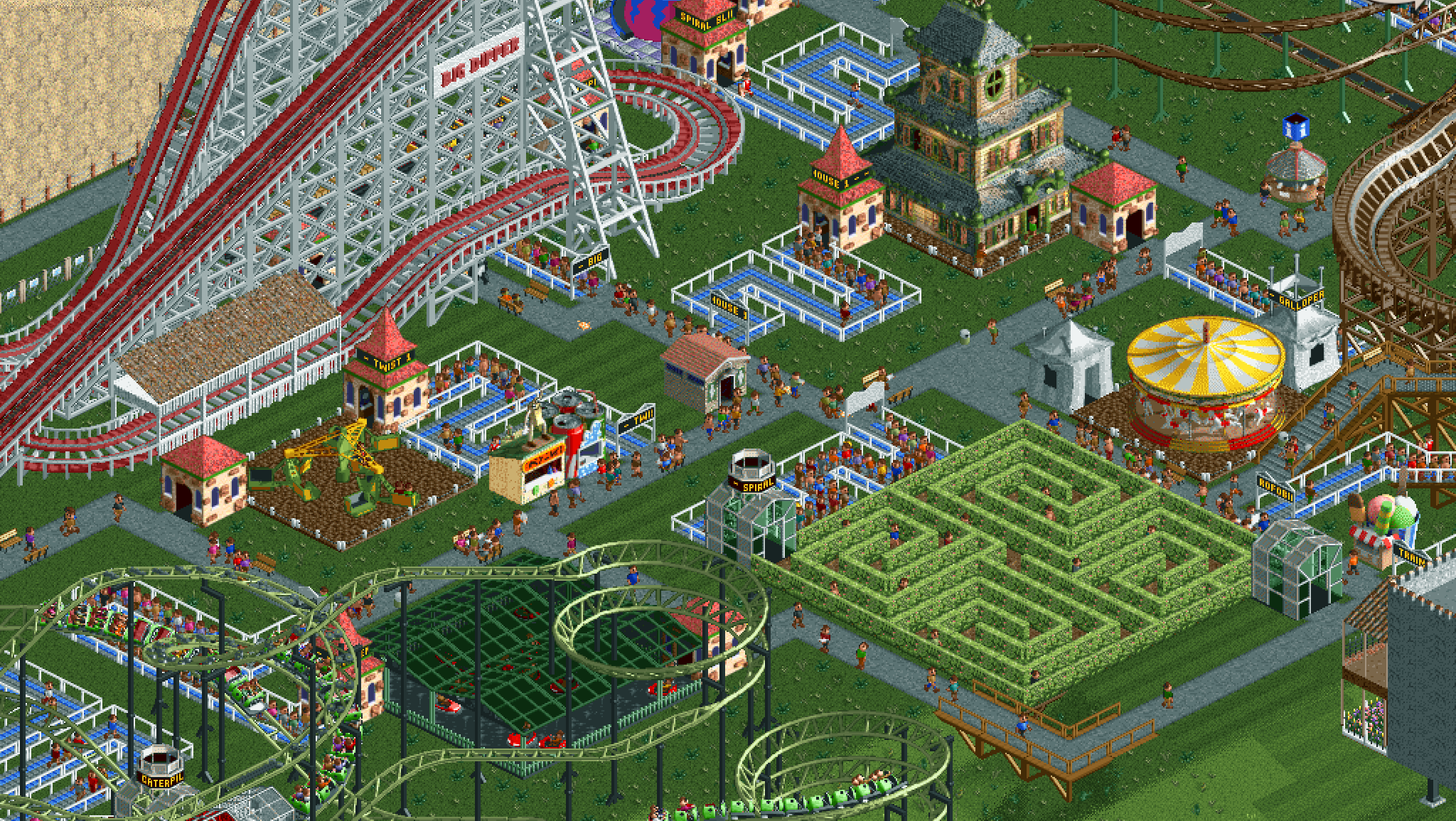 Retro Video Games That Stand Up - Rollercoaster Tycoon