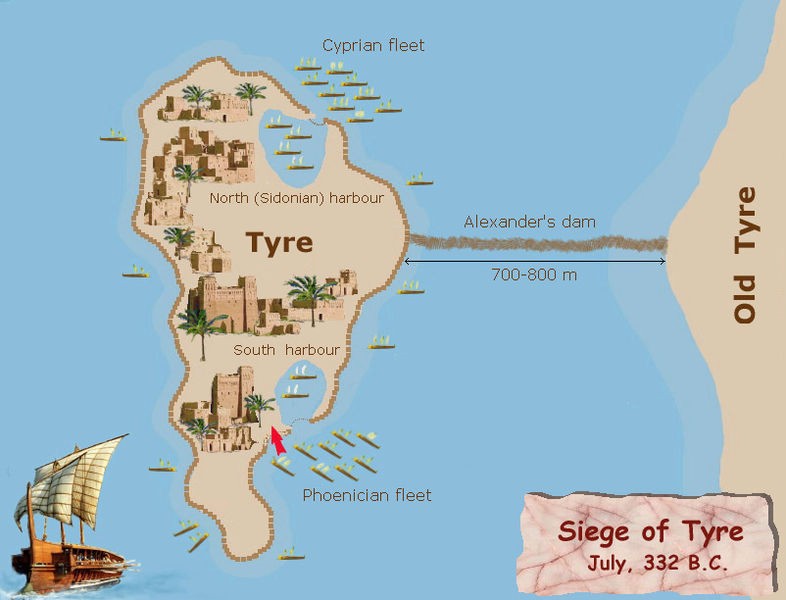 Alexander the Great Facts - siege of tyre