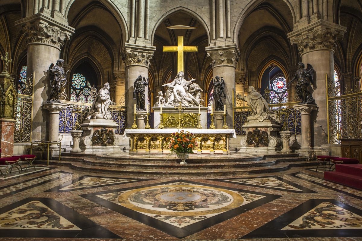 French Revolution Facts - During the French Revolution, Catholicism was briefly replaced by the Cult of Reason. Notre Dame’s altar was dismantled and replaced by an altar to Liberty and “To Philosophy” inscribed above its doors. The Festival of Reason had