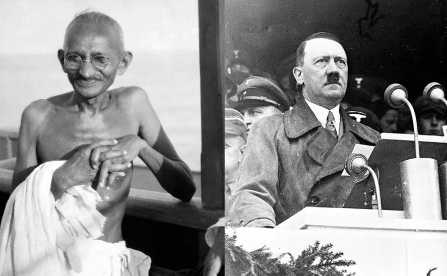 Strange facts abotu Gandhi - hitler and gandhi