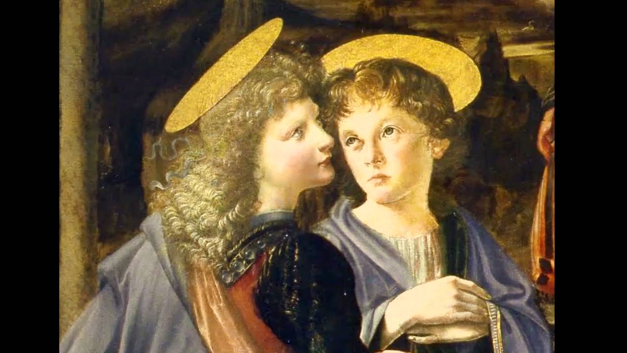 Leonardo da Vinci Facts - A pupil in Andrea del Verrocchio's workshop, Leonardo da Vinci was asked to paint an angel in his work, The Baptism of Christ. Verrocchio, on seeing the beauty of the angel that his young pupil had painted, never painted again.-u