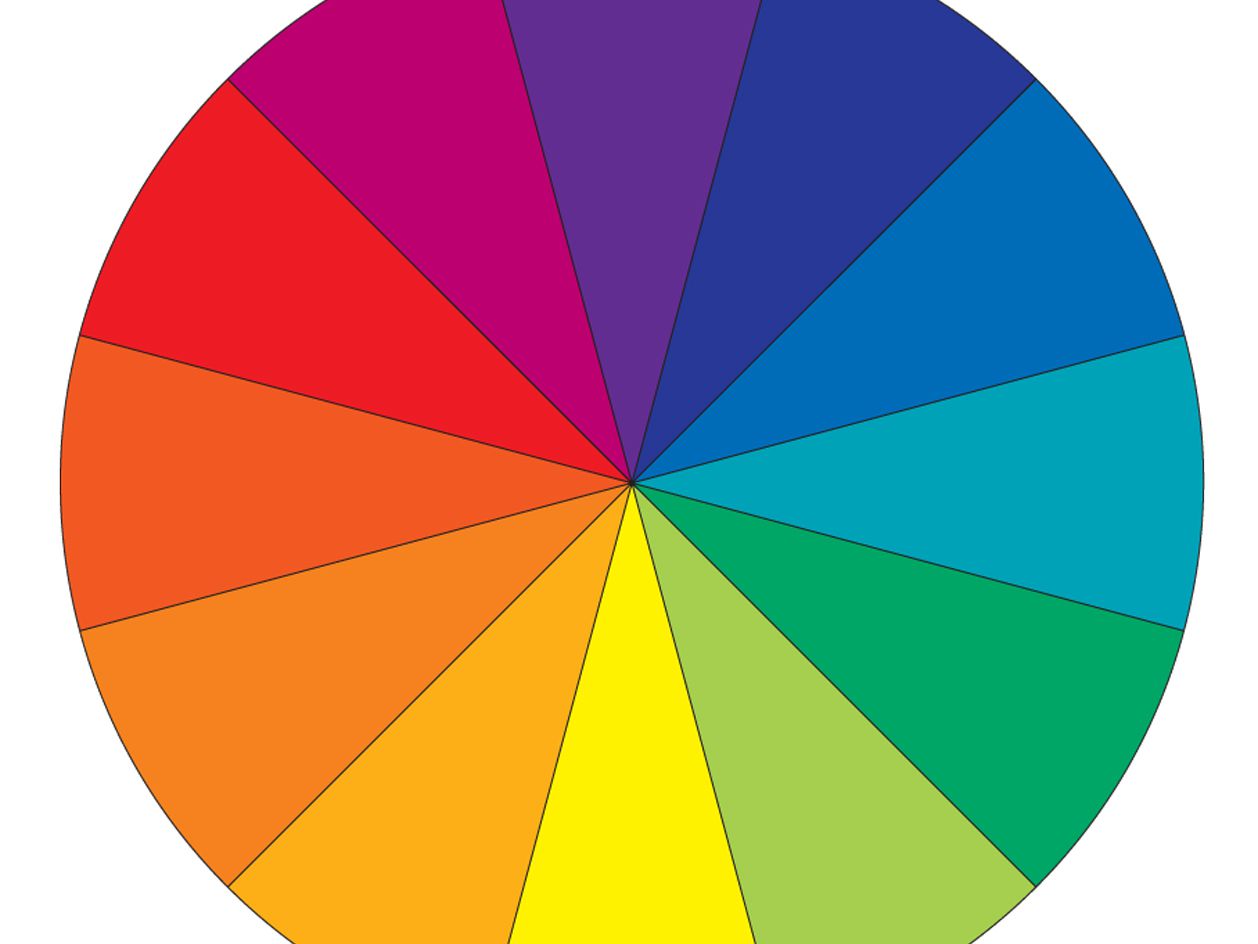 Isaac Newton Facts - color palette wheel