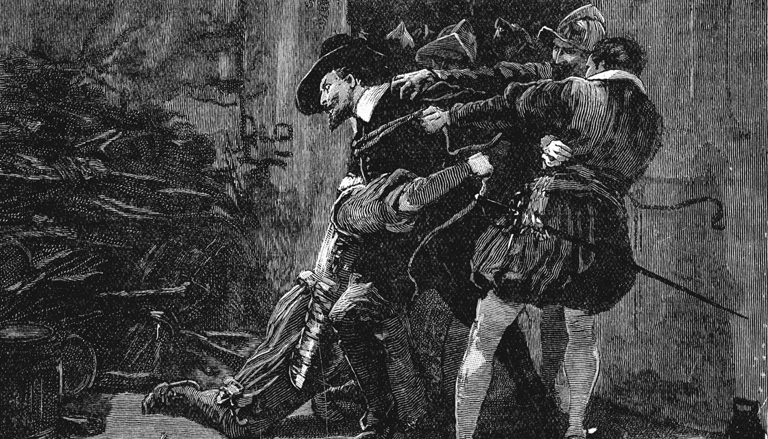 When Guy Fawkes was arrested, When asked by one of the lords what he was doing in possession of so much gunpowder, Fawkes answered that his intention was "to blow you Scotch beggars back to your native mountains."
 
-deleted user