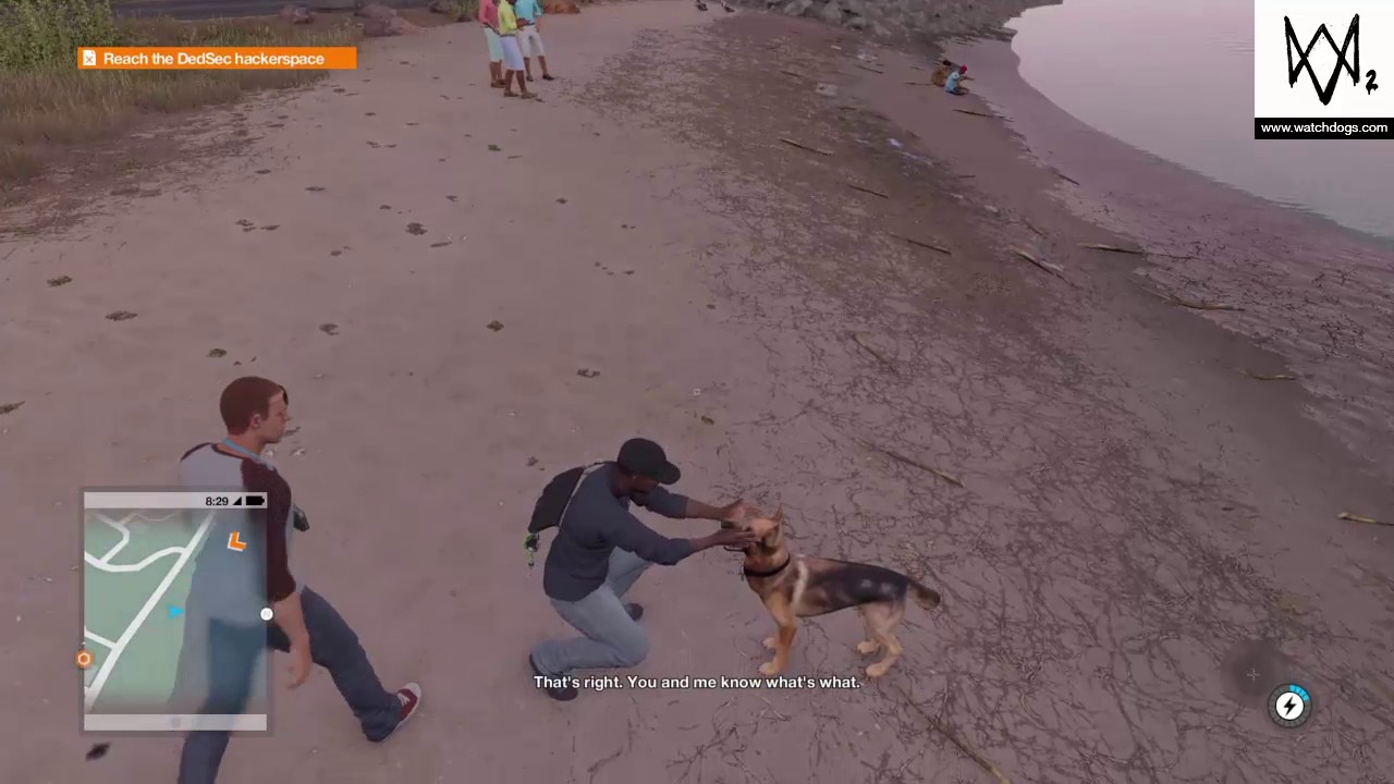 pet the dog - Watch Dogs 2
