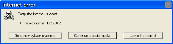 Internet Error Message