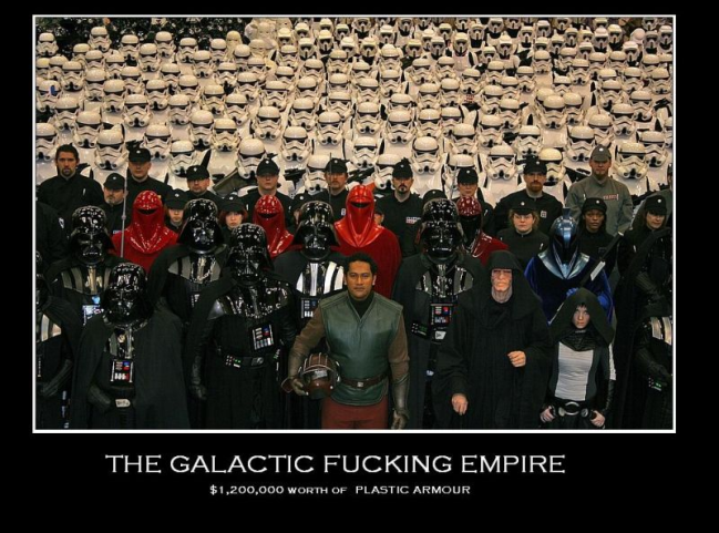 crowd - The Galactic Fucking Empire $1,200,000 Worth Of Plastic Armour