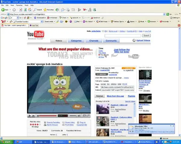 viacom sues youtube - Box YouTube skin spongebob Imetica Microsoft Internet Explore Fees To Check Aston Setting to youtube.com Gol G. toomad Yi. pontelades A Sandbor Wa Veteres as X You Tube Ballo Search Channels Community Upload Videos Brod Videos Catego