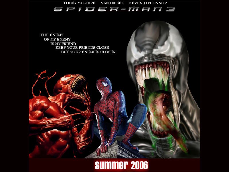 Vintage Spider-Man 3 fan posters from 2006/Early 2007