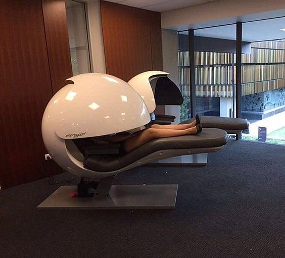 Next level nap capsule, eliminates all surroundings!