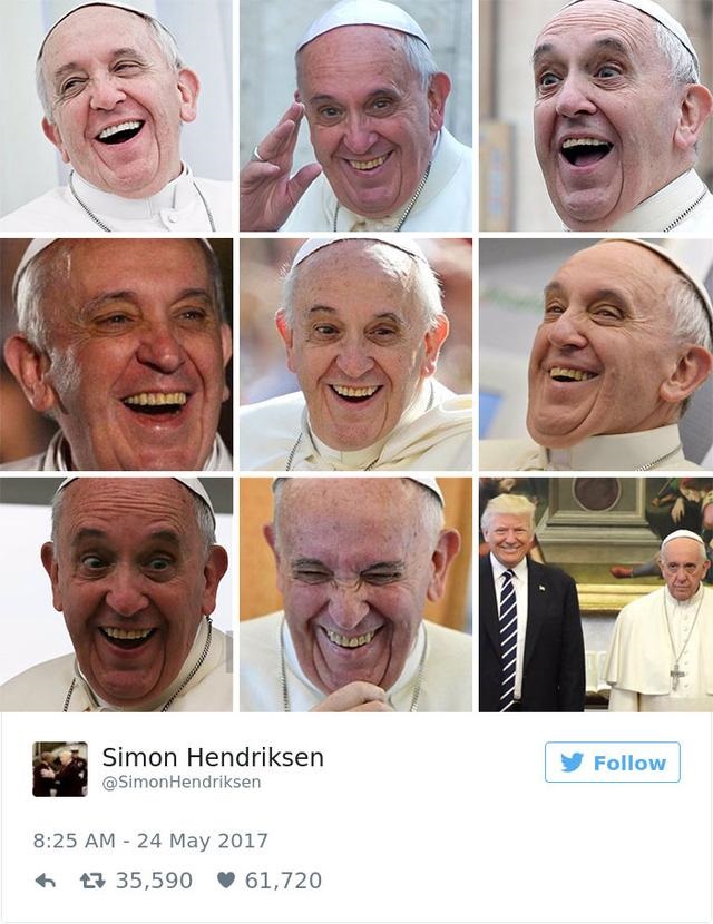 13 Hilarious Responses to Pope Francis meets The Trumps!