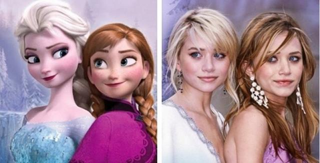 The Olsen twins look an awful lot like the sisters from Frozen don’t they?