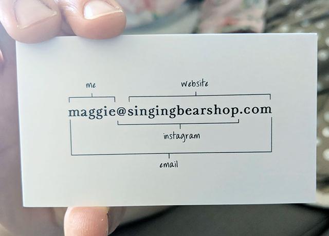 This Business Card Shows All Contact Info Using Only An Email Address