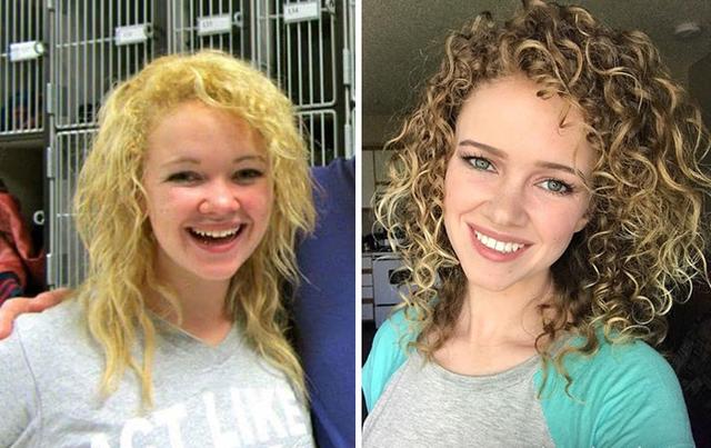 This girl just discovered curls and they are amazing