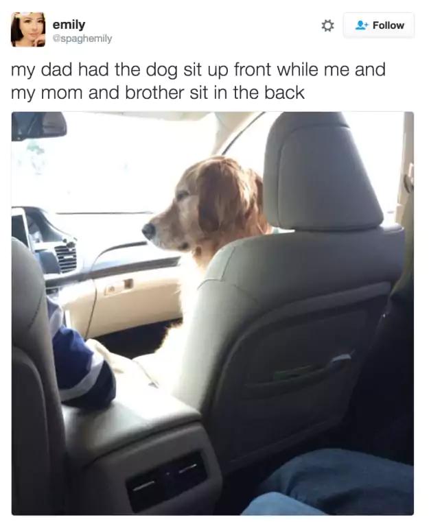 riorities are totally in check for this dad, even if it's a little ruff for the rest of his family