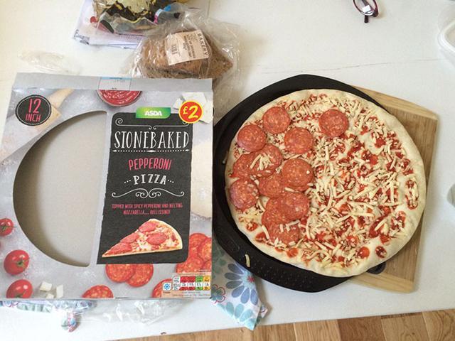 evil packaging designs - Saree 12 Inch Asda Stonebaked Pepperoni Pizza More L.