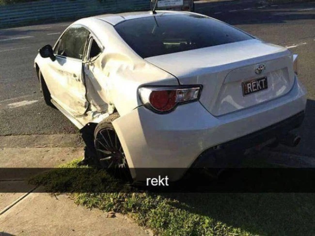 funny fails - rekt car wreckage