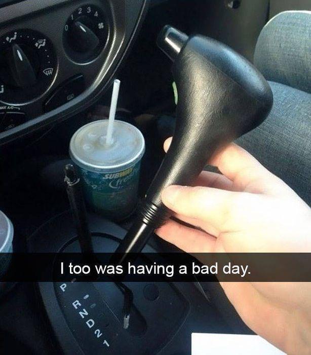 funny fails - Sure I too was having a bad day.