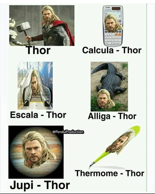 cartoon - Thor Calcula Thor Escala Thor Alliga Thor Thermome Thor Jupi Thor